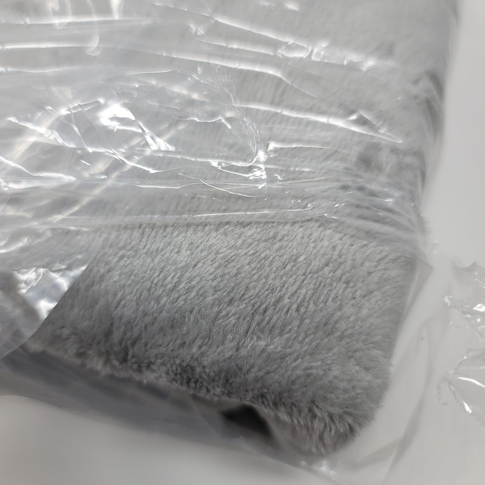 Soft & Cozy Company Lightweight Plush Blanket 90x90 Gray Grey Soft Cozy Bedding - Picture 4 of 4